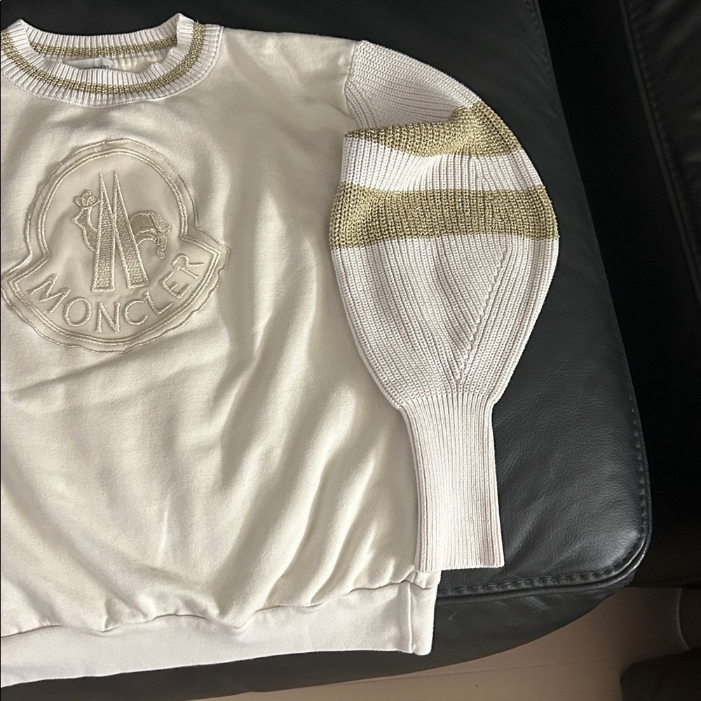 Moncler Cream and Gold Knit Sweater - Picture 3 of 11